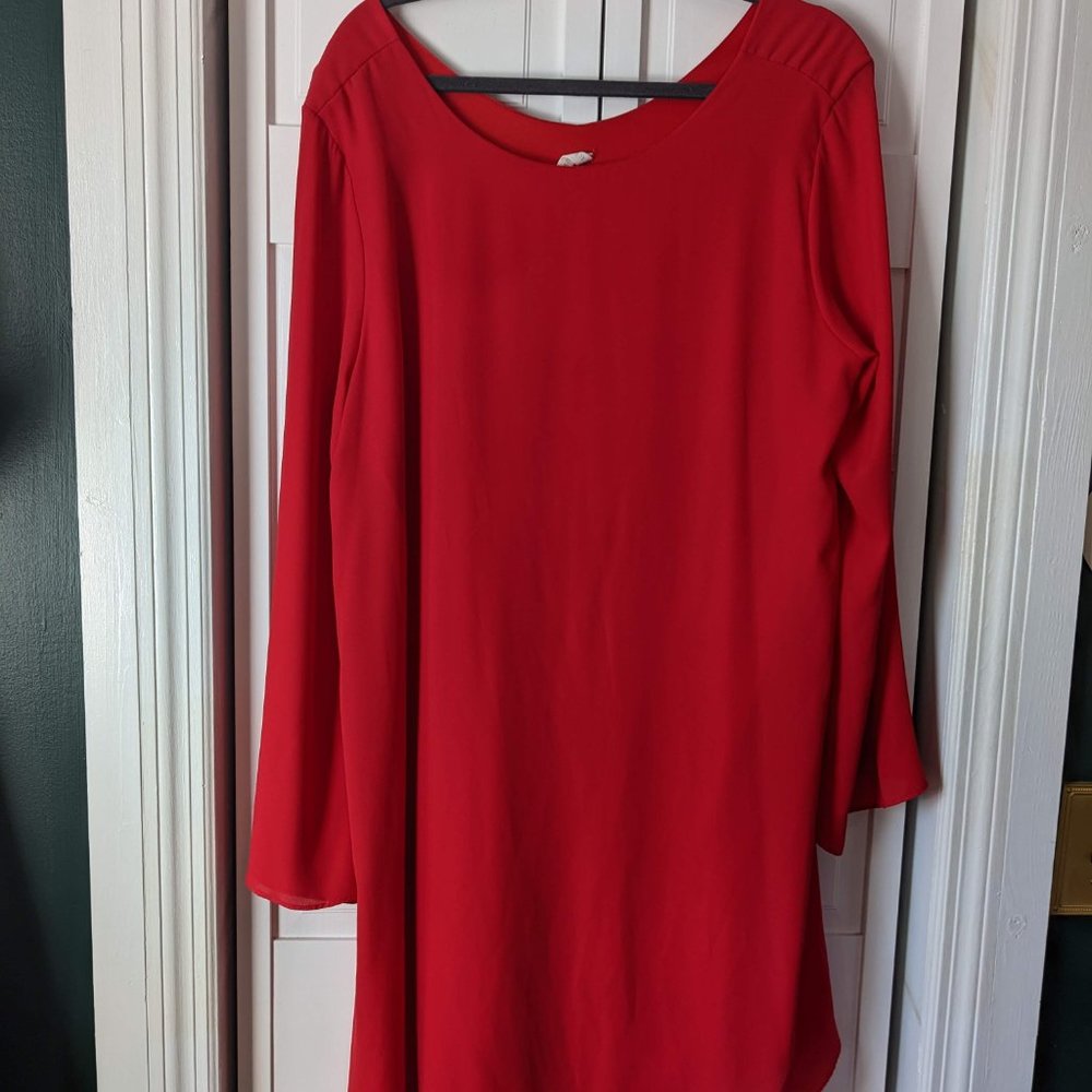 Adorable Red Maxi PinkBlush Maternity/Plus Size Dress Excellent Condition